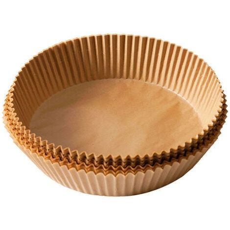 Papier sulfurisé pour friteuse à air chaud, 100 feuilles de 20 cm, antiadhésif, jetable, pour friteuse à air chaud de 3 à 5 L (1/4)
