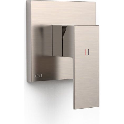 TRES 10627810AC RAPID-BOX Pieza Vista para Caja Empotrada de 1 Vía Color Acero - ref: 10627810AC