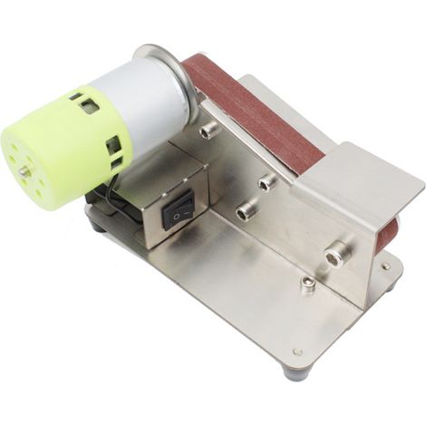 Ponceuses à bande, Affûteur de Couteaux à Angle Fixe à 15 Degrés 7 Niveaux Polisseuse Réglable, 300W Machine de Polissage avec Bandes de Ponçage électrique (1/5)