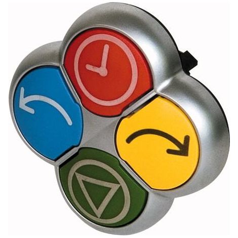 Bouton-poussoir 4 positions à rappel inscription possible titan 000279413 EATON M22-D4--