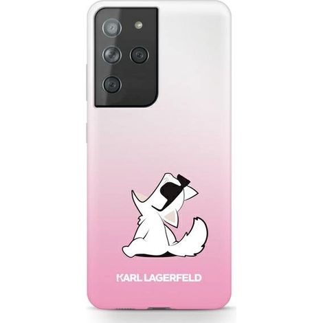 Karl Lagerfeld KLHCS21LCFNRCPI S21 UltraG998 estuche rígido rosa/rosa Choupette Fun (1/5)