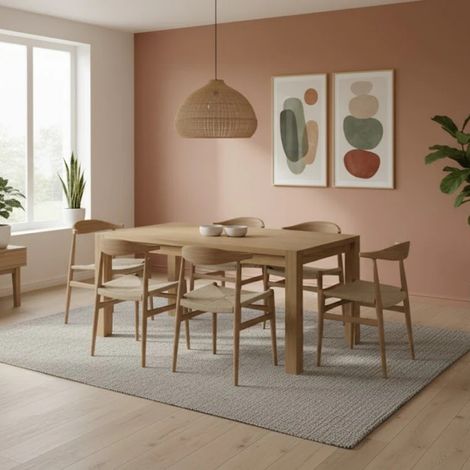 Hunter, Tavolo allungabile con top Impiallacciato Rovere (90cm X 160/240cm H. 76cm) Made in Italy  Duzzle (1/5)