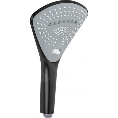 Kludi Fizz - Pommeau de douche, 3 jets, noir mat 6770039-00 (1/2)