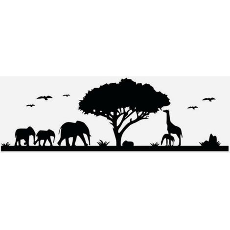 Autocollants Muraux Animaux Jungle en Pvc pour Décoration Murale de Chambre D'garçon et Filles, Amovibles, pour Salon Cuisine, Style Rustique et Ferme (1/5)