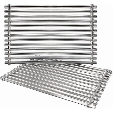 Grille de barbecue compatible Weber Spirit 200 – Acier inoxydable – Longueur 50cm – Pour barbecue à gaz Genesis Silver A (1/2)