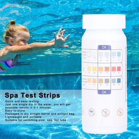 Bandelettes de test PH pour eau potable - DILWE - Sensibilité élevée - 3 en 1 (1/4)