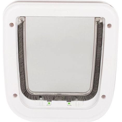 Chatière à puce électronique avec contrôle d'accès sélectif, installation facile, 4 options de verrouillage manuel, économe en énergie (1/2)