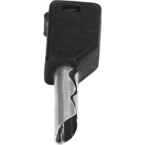 100er-Pack Bananenstecker, stabile Übertragung, korrosionsbeständig, 4 mm, 5 Farben, reines Kupfer, vernickelt, für Schiffe, Schwarz (1/5)