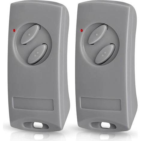 Fernbedienung für Tore, passend für EcoStar RSE2-433, RSC2-433, RSZ1-433, kompatibel mit Hörmann Ecostar Liftronic/TUBAUTO EuroPro 500/700/800 Portronic D2500/D5000/S4000, 2 Stück (1/5)