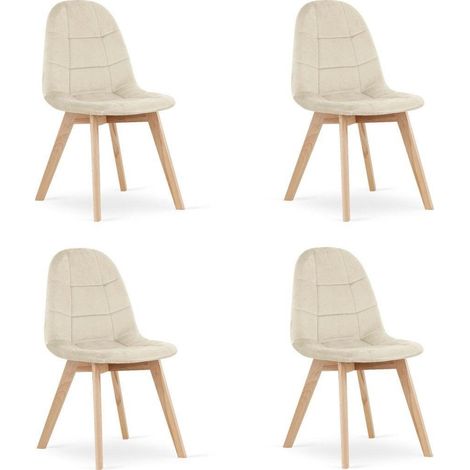 Leobert BORA sedia beige velluto design senza tempo