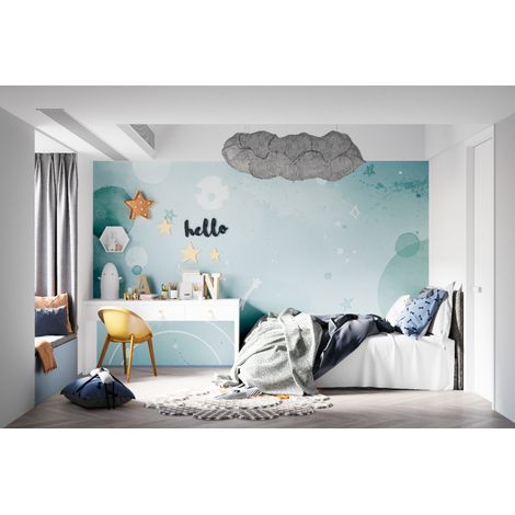 Papier peint enfant planete - 300 x 250 cm (1/2)