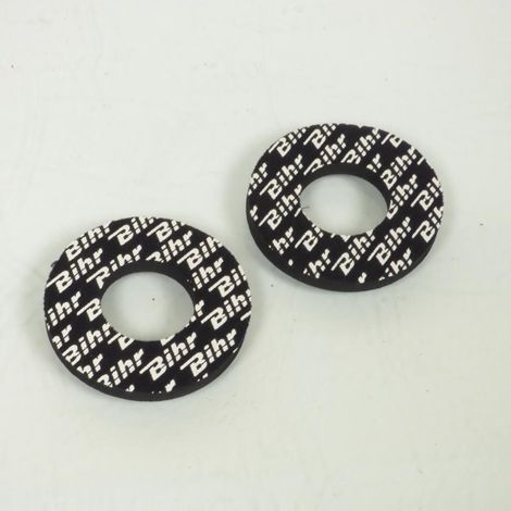 Donuts mousse protection de guidon Bihr noir blanc pour moto (1/2)