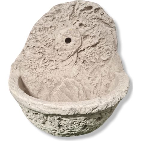 Fontana a parete in cemento bianco CAPRI