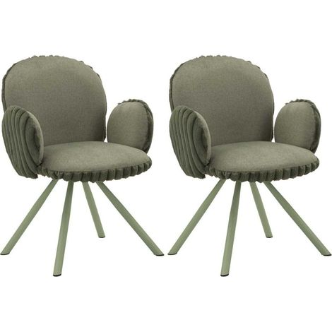 CHAIR STOCKHOLM -B- GREEN SET 2 PCS CM 64X68X83 (SEAT HEIGHT CM 45) (1/4)