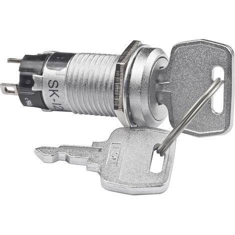 NKK Switches SK12AAW01 SK12AAW01 Schlüsselschalter 250 V/AC 1 A 1 x Ein/Ein 1 x 90 °  1 St.