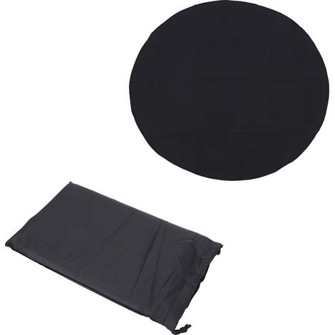 Tapis foyer fibre verre 120x120cm – Ignifuge, barbecue camping (1/3)
