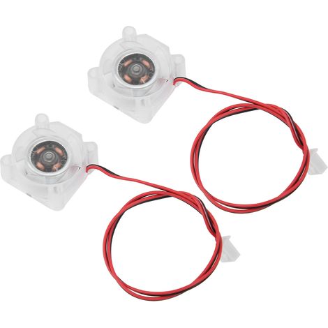 Lot de 2 ventilateurs de refroidissement pour imprimante 3D V6 Hotend avec éclairage LED transparent, fournitures industrielles 251012V (1/5)
