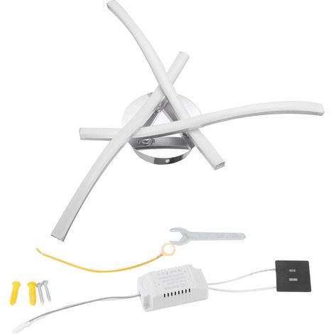 Plafonnier LED 18W 105 Lumières Onde pour Salon Chambre Cuisine Décoration Lumière Chaude AC85-265V