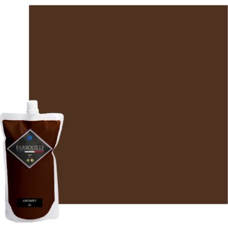 Pintura acrílica BARBOUILLE - Para paredes y techos - 1L - Marrón Abomey