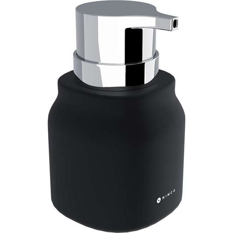 Nimco Eni - Dispensador de jabón líquido, negro mate/cromo ENC 31-26-90 (1/3)