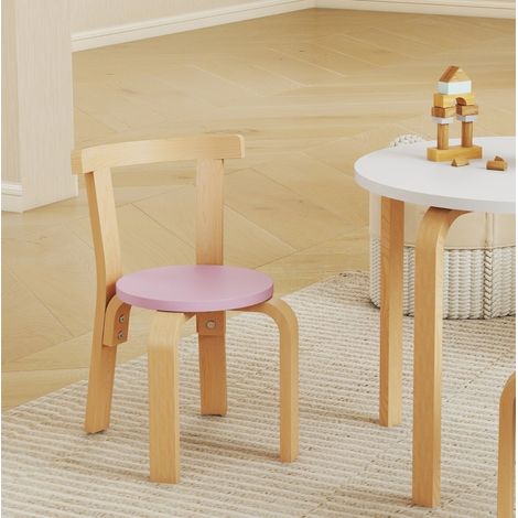 Set tavolo e 4 sedie per bambini in legno multicolore (1/5)
