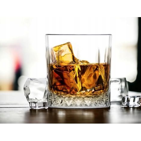Set di 6 bicchieri da whisky Luxito in vetro lava spesso, 300 ml (1/5)
