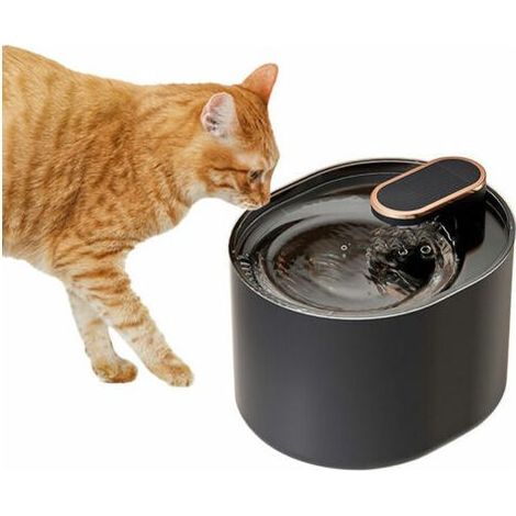 Distributeur d'eau automatique électrique intelligent pour animaux de compagnie à faible bruit avec grande capacité de 3 L/101 OZ pour chats et petits chiens (bleu foncé, fontaine à eau) (1/5)