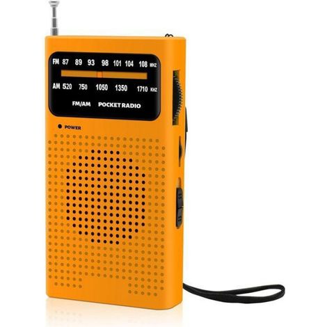Radio portable - Petite radio portable à piles - Radio AM/FM - Radio d'urgence - Indispensable dans une trousse de secours (1/4)