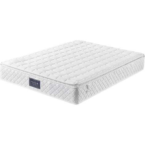 Materasso a molle, materasso in schiuma fredda a 7 zone, molle insacchettate, 140x200 cm, certificato 100% Oeko-Tex senza sostanze nocive, coprimaterasso trapuntato in microfibra, test del sonno 100 n (1/4)