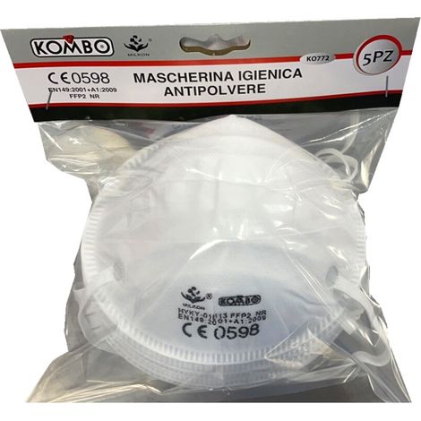 MASCHERINE FFP2 – CONFEZIONE DA 5 PEZZI (1/5)