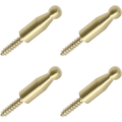 Lot de 4 crochets en laiton pour vêtements et chapeaux, crochets simples pour cuisine, mur ou porte, crochets pratiques pour salle de bain-2.50X0.80X0.80CM-Golden (1/4)