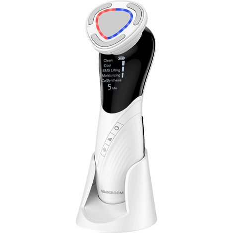 MAXGROOM D849 Massaggiatore viso 9 in 1 con funzioni di trattamento - bianco (1/5)
