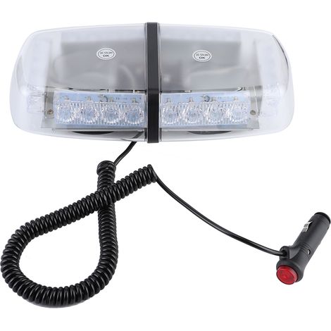 Gyrophare LED 24W 24 Lumière Stroboscopique Toit Voiture Urgence Avertissement Flash 7 Modes pour Secours Police (1/5)
