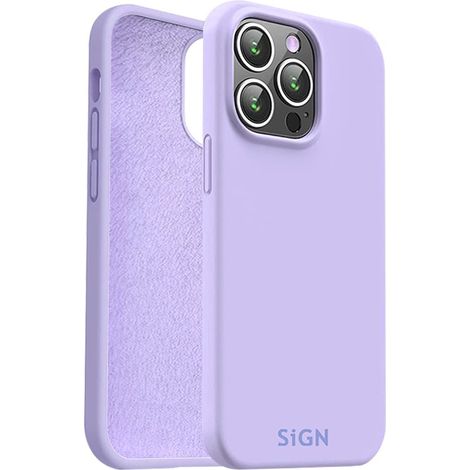 Custodia in silicone liquido per iphone 15 pro - lavanda