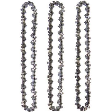 QORVA
-Lot de 3 chaînes d'élagueuse sur perche 10' (25 cm) – 40 maillons d'entraînement – Faible rebond pour tronçonneuses jusqu'à 42cc (1/5)