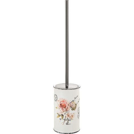 Gedy G-Brisbane, Misure e Peso: 46X9,6X9,6 CM & 0,616 kg, Scopettino WC Realizzato in Ceramica, Finitura Bianca, Scopino Bagno Design di R&S, 2 Anni di Garanzia, Unica (1/5)