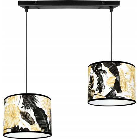 LAMPADA A SOSPENSIONE, PARALUME, FIORI DORATI, LED (1/5)