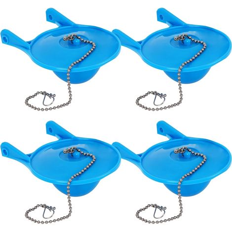 Lot de 4 clapets de chasse d'eau 3 pouces compatibles avec Gerber 99-788, faciles à installer avec chaîne en acier inoxydable (1/5)