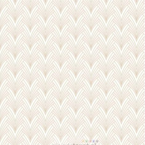 Grandeco Blown Vinyl Art Deco Grand Hotel Wallpaper Paste The Wall Cream Gold (1/4)