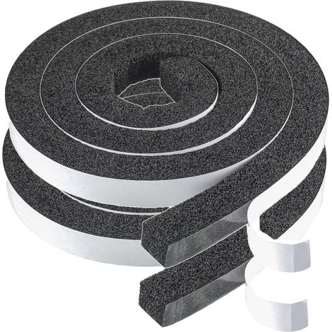 Selbstklebender Schaumstoffdichtungsstreifen 30 x 7 mm Selbstklebender Schaumstoffdichtungsgummi für Türen und Fenster (2 Rollen, Gesamtlänge 4 m)