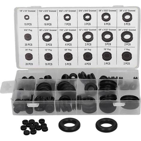 125-teiliges Sortiment an Gummidichtungen für Zylinderventile, Pumpen und elektrische Anlagen