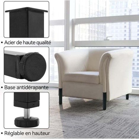 Lot de 4 Pieds pour Sommier à Lattes Métal Pied de Lit à Visser,Hauteur réglable de 0-20 mm,Pied pour Sommier Liaison Pied de Support de Lit Pieds de Meubles sans Perçage (25 cm) (1/3)