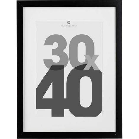 Cadre photo bois "Eva" noir 30x40cm - Atmosphera Créateur d'intérieur (1/5)