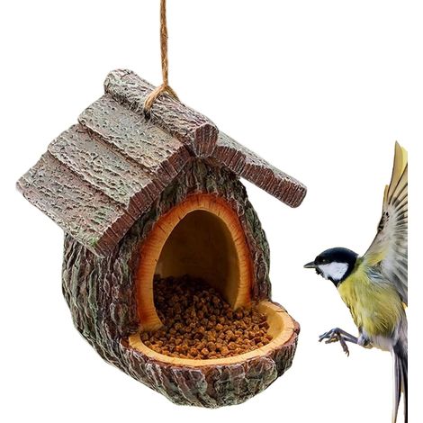 Mangeoire à Oiseaux Maison - Station Décorative pour Colibris Design Ouvert (1/5)