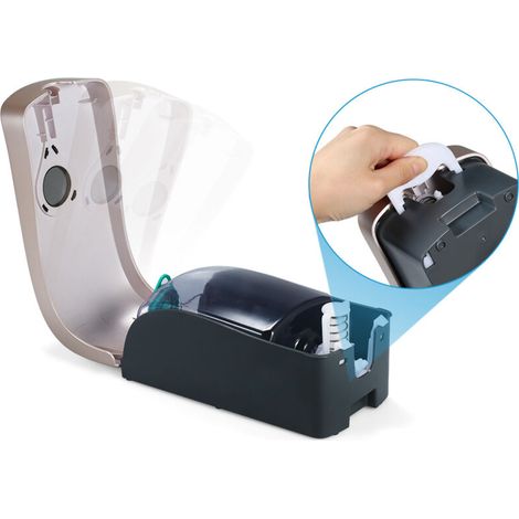 Dispensador de jabón, gel de ducha y champú líquido de pared SJLERST de 1000 ml para espacios públicos profesionales - Oro champán (1/3)