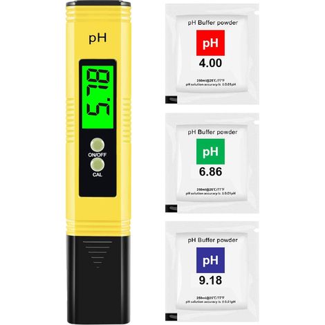 Professioneller digitaler pH-Messgerät-Stift mit hoher Präzision (0,01 pH), Messbereich 0-14 pH, ideal für Wasserqualität in Haushalt, Pool und Aquarium (1/5)