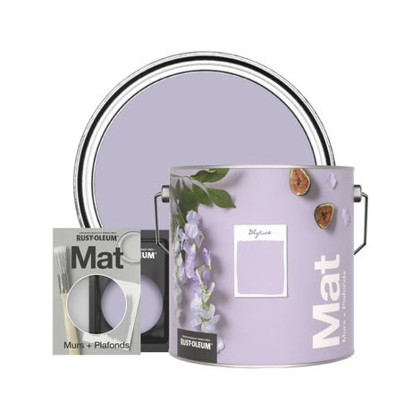 Rust-Oleum Peinture pour murs et plafonds mate lessivable - Glycine (1/3)
