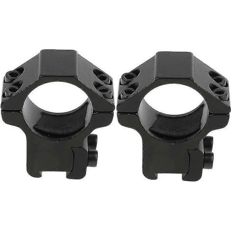Anneau de fixation 1/2" (25,4 mm) compatible avec rail en queue d\'aronde de 11 mm pour lampe torche, profil bas (1/5)