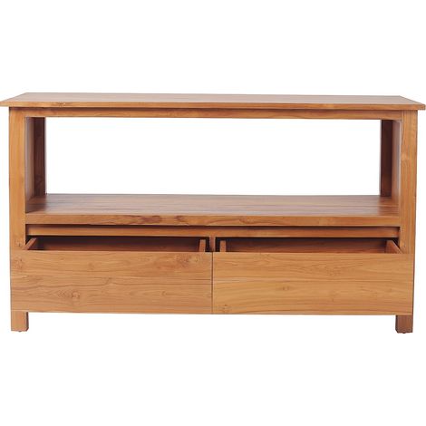 Meuble sous vasque en teck - 135 cm - KETAPANG (1/2)