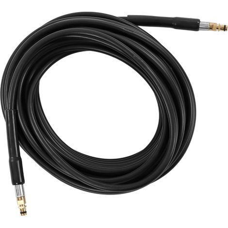 Tuyau d'arrosage haute pression 5800 psi, 16,3 yards (15 m), flexible, en caoutchouc, largement utilisé pour le jardinage, le plancher de voiture et l'extérieur, raccord de couleur cuivre. (1/5)